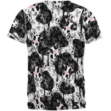 Cute Mad Cow Pattern All Over Mens T Shirt