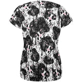 Cute Mad Cow Pattern All Over Womens T Shirt