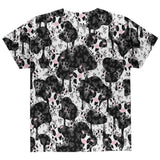 Cute Mad Cow Pattern All Over Youth T Shirt