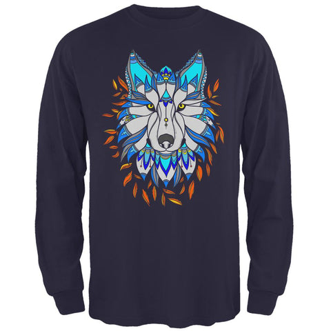 Totem Wolf is my Spirit Animal Mens Long Sleeve T Shirt