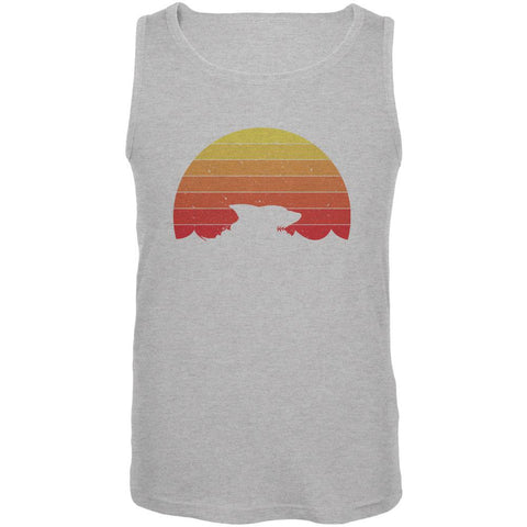 Ocean Shark Retro Sunset Mens Tank Top