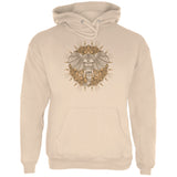 Henna Mandala Elephant Mens Hoodie front view