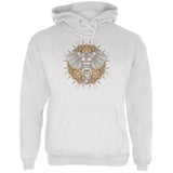 Henna Mandala Elephant Mens Hoodie front view