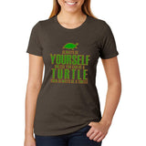 Always Be Yourself Turtle Juniors Soft Heather T Shirt