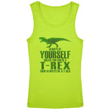Jurassic Always Be Yourself T-Rex Youth Girls Tank Top