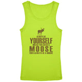 Always Be Yourself Moose Youth Girls Tank Top