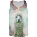 Galaxy Llama of Namaste Tetrahedron All Over Mens Tank Top