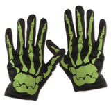 Halloween Costume Skeleton Glow In The Dark Juniors Costume T Shirt with Skeleton Gloves