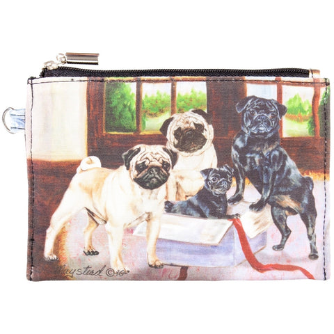 Pugs Around Box Zippered Pouch