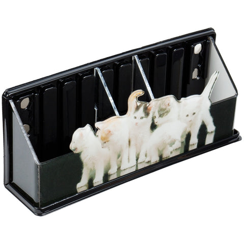 Kitten Face Fun Magnetic Storage Caddy Basket Organizer