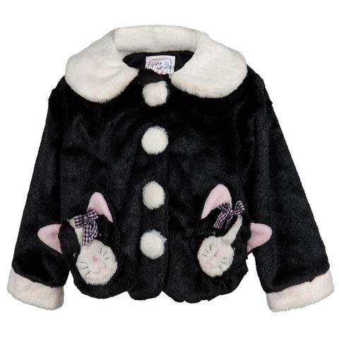 Kitten Faces Fuzzy Infant Jacket