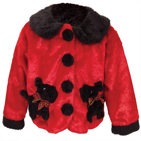 Scottish Terrier Pockets Fuzzy Infant Jacket