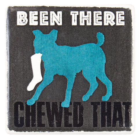 Dog Been There Chewed That Ceramic Refrigerator Magnet