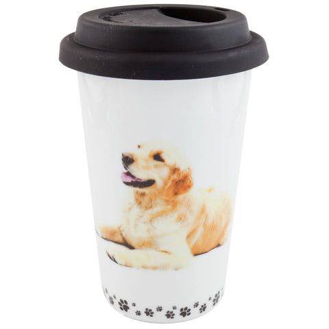 Golden Retriever Profile Porcelain Mug