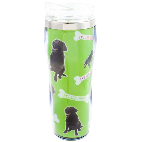 Black Labrador Profile Travel Mug