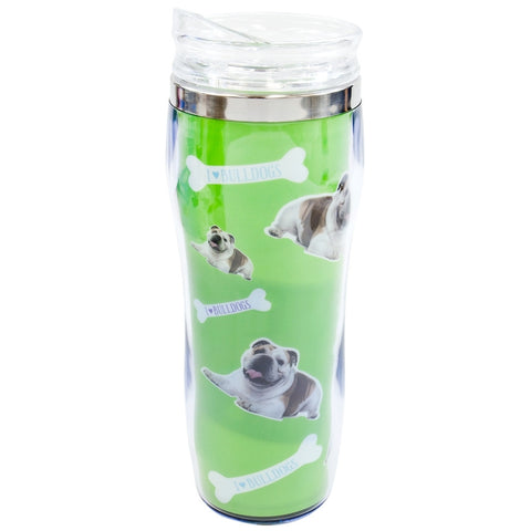 Bulldog Profile Travel Mug