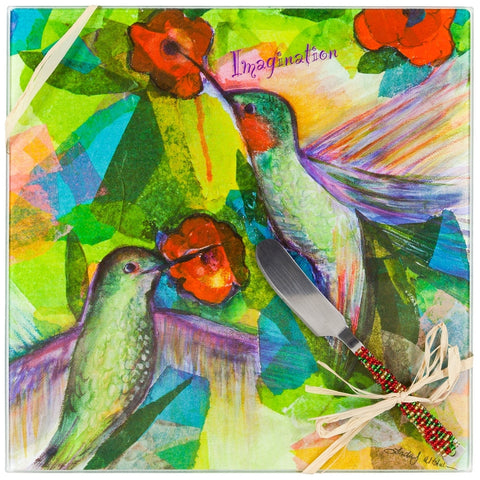 Hummingbirds Imagination Cheese Board