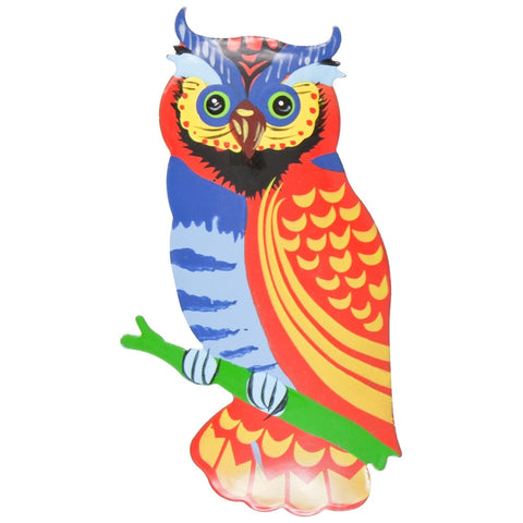 Red Owl Body Bobble Metal Magnet