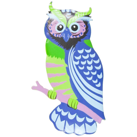 Blue Owl Body Bobble Metal Magnet