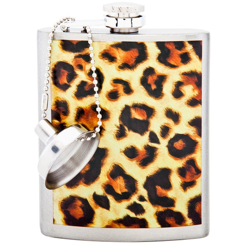Leopard Print Stainless Steel Flask