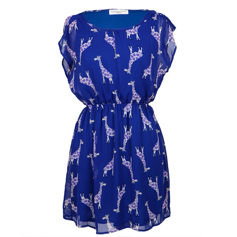 Giraffe Standing All-Over Women's Dress