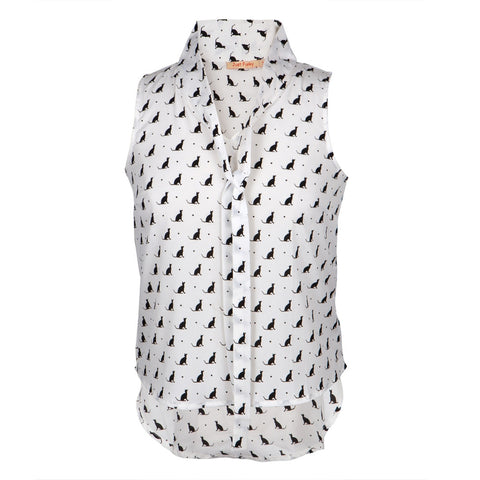 Cat Sitting All-Over Women's Blouse