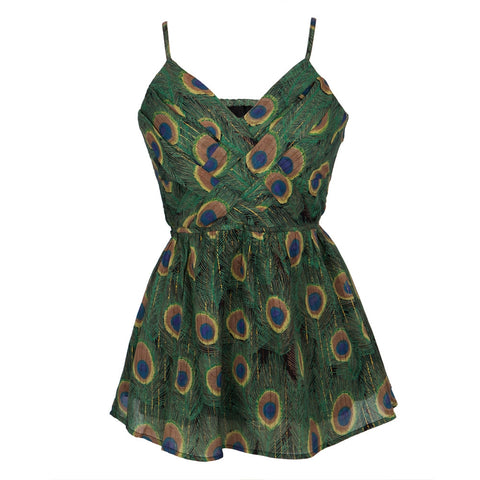 Peacock Feathers Women's Blouse