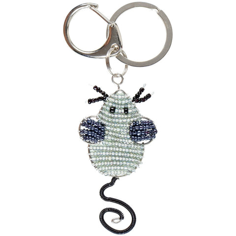 Mouse Body Beaded Keychain