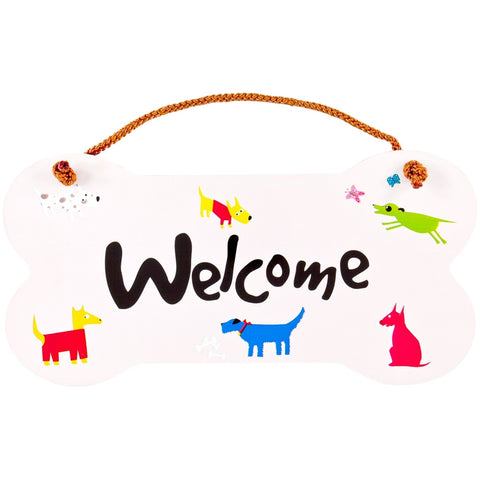Dogs Welcome Wall Sign