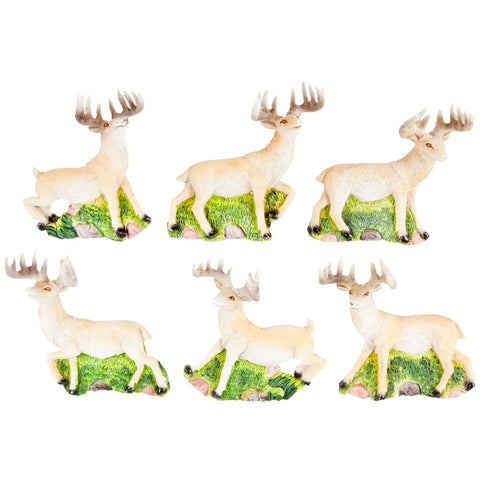 Deer Buck Running Six Piece Magnet Set