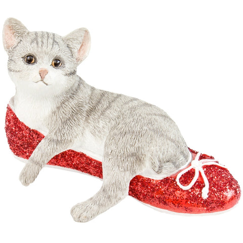 Kitten Ruby In Red Slipper Figurine