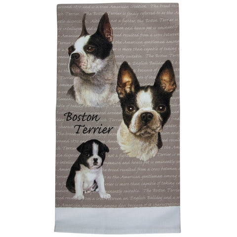 Boston Terrier Kitchen Towel
