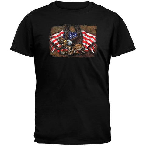 Lethal Threat - Don't Tread On Me Black T-Shirt