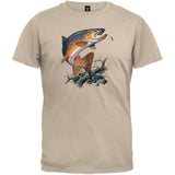 Brown Trout Heather Gray T-Shirt