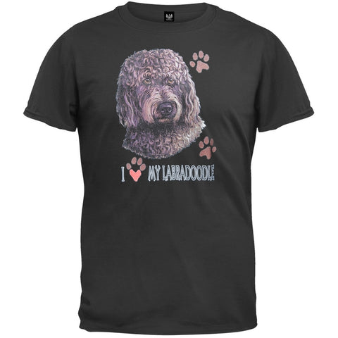 I Paw My Labradoodle Black T-Shirt
