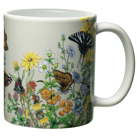 Butterflies of North America White Ceramic Mug