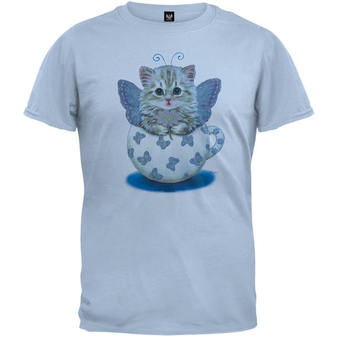 Kitty Butterfly Light Blue T-Shirt