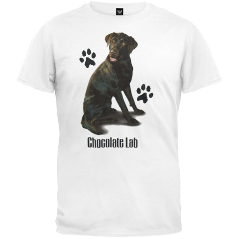 Chocolate Lab Profile White T-Shirt