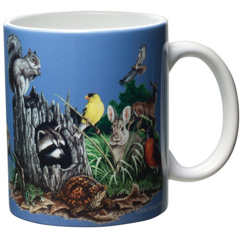 Backyard Buddies White Ceramic Mug