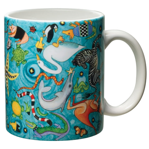 Circle of Life White Ceramic Mug
