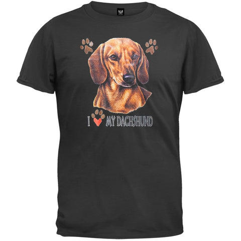I Paw My Dachshund Black T-Shirt