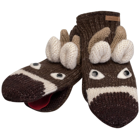 Baby Deer Knit Mittens