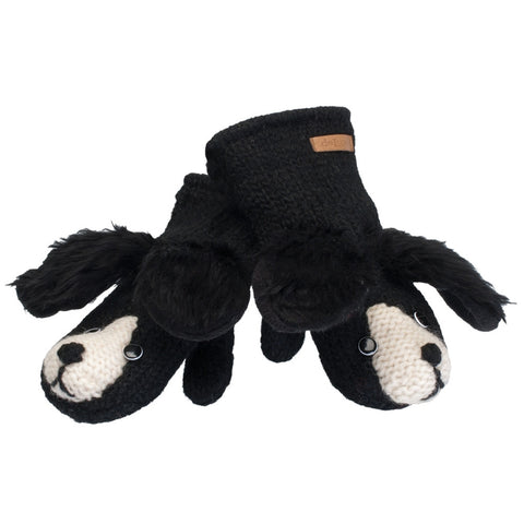 Floppy Dog Knit Mittens