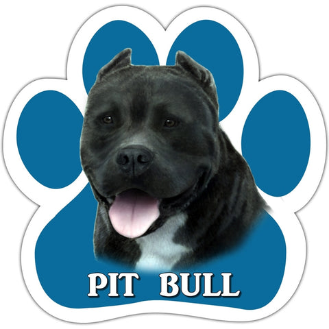 Pit Bull Paw Shaped Car Magnet