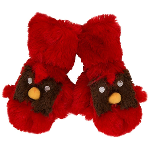 Cardinal Juvy Fuzzy Fleece Mittens