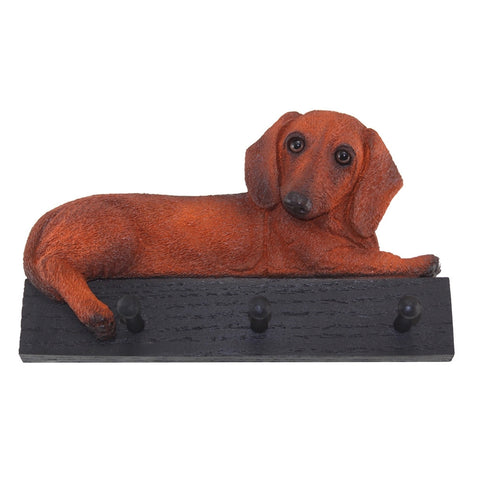 Red Dachshund Dog Leash and Kitchen Holder