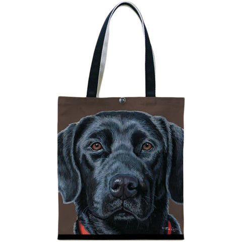 Black Lab Canvas Tote