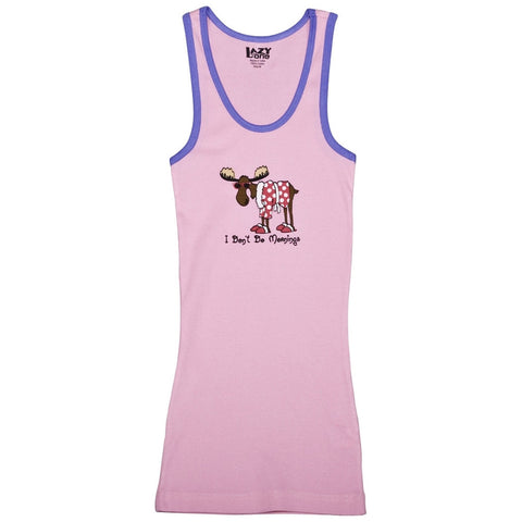 Moose Don't Do Mornings Juniors Tank Top