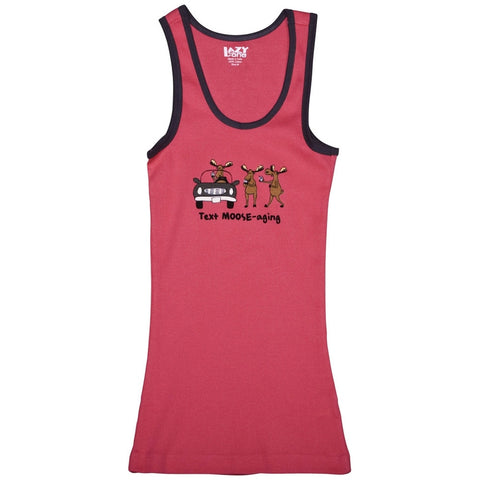 Text Moose-aging Juniors Tank Top