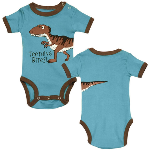 Teething Bites Dinosaur Baby One Piece